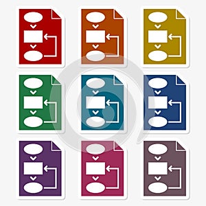 Business plan sticker set