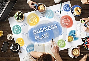 Business Plan Strategy Meeting Concept