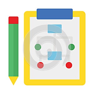 Business planning, clipboard Vector Icon which can easily modify