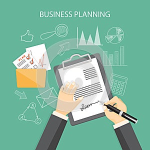 Business planning concept