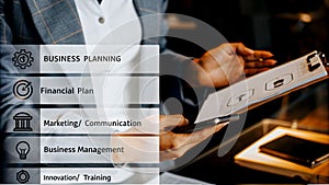 Business Planning and Financial Strategy Graphic photo
