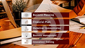 Business Planning and Financial Strategy Graphic photo