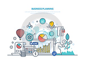 Business planning. Performance evaluation, organization, workflow control, time management.