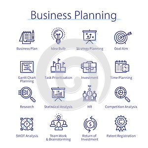 Business planning work, time management, HR set