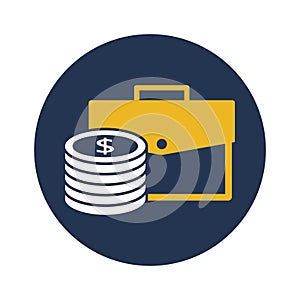 Business portfolio flat vector icon which can easily modify or edit