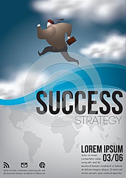 business poster. Vector illustration decorative design