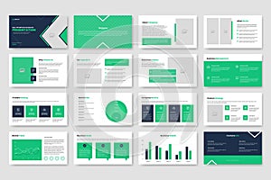 Business powerpoint presentation slides template or corporate business plan brochure layout
