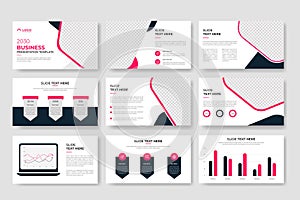 Business PowerPoint presentation slides template design. Use for modern keynote presentation background, brochure layout