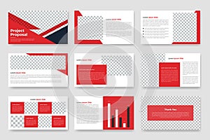 Business powerpoint presentation slides template and project proposal template, company profile brochure, booklet, business plan