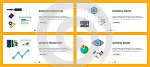 Business prediction, vision, growth and success