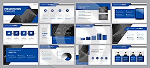 Business presentation backgrounds design template and page layout design for brochure ,book , magazine, annual report and company
