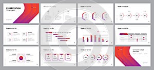 Business presentation design template with page layout design for brochure ,portfolio, book , magazine, annual report , and compan