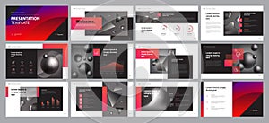 Business presentation design template with page layout design for brochure ,portfolio, book , magazine, annual report , and compan