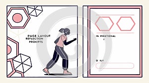 Business presentation slides, data analysis and reports vector design Generative AI