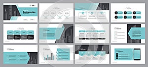 business presentation template design backgrounds and page layout design for brochure, annual report