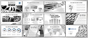 Business presentation template/ design - hd format - 1920x1080 px photo