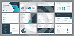 Business presentation template design and page layout design for brochure ,annual report and company profile