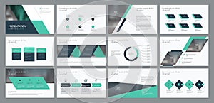 Business presentation template design and page layout design for brochure ,annual report and company profile photo
