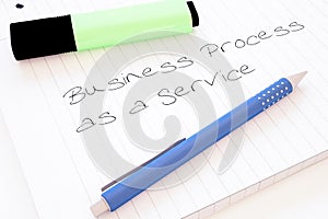 Business Process as a Service
