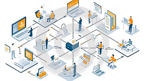 Business Process Flow Illustration