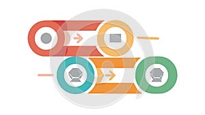 Business Process Flowchart Graphic, vector design Generative AI