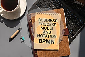 Business process model and notation BPMN is shown using a text.