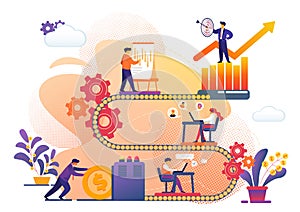 Business Process of Success Archievement Metaphor