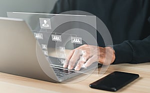 Business process and workflow automation with flowchart.