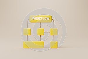 Business process and workflow automation with flowchart