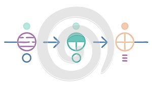Business Process Workflow Diagram Vector Icon, vector design Generative AI