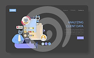 Business Processes. Flat Vector Illustration