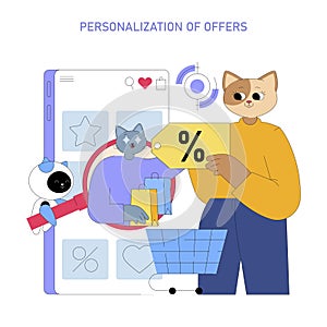 Business Processes. Flat Vector Illustration