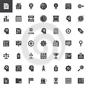 Business Productivity vector icons set