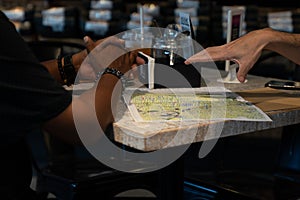 Business professional in discussion