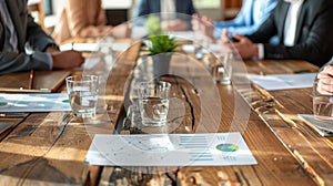 The office meeting table.AI generated image