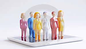 Business Professionals Utilize Internet Technology For Studying, Creating Digital Marketing Content, And Connecting With Media photo