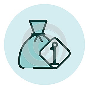 Business profit information, icon