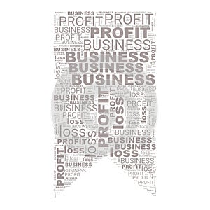 Business Profit Loss Text Illustration Background