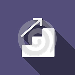Business Progress, Business Growth Solid Flat Icon