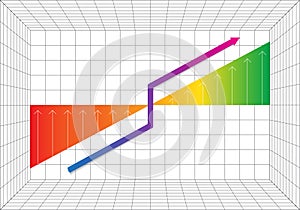 Business progress graph