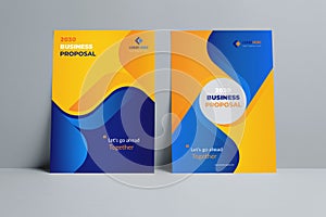 Business Proposal Cover Design Template adept for multipurpose Projects