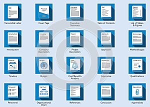 Business proposal icons