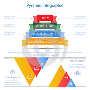 Business pyramid infographic