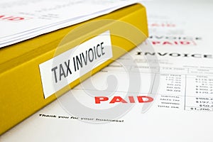 Business receipt, Tax Invoice and Bills