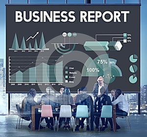 Business Report Analytics Marketing Report Concept