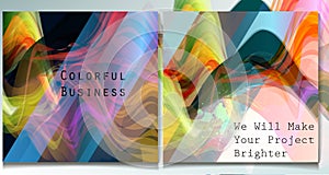 Business report brochure flyer design template vector cover pres