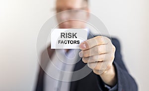 Business risk factors, inscription, concept