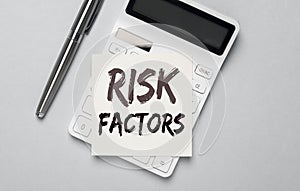 Business risk factors, inscription, concept