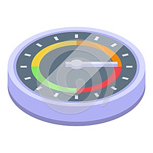 Business risk icon isometric vector. Data system