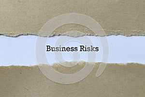 Business risks on white paper